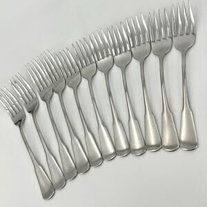 Oneida Community Stainless USA YANKEE CLIPPER 4 Dinner Forks 7 Salad Forks